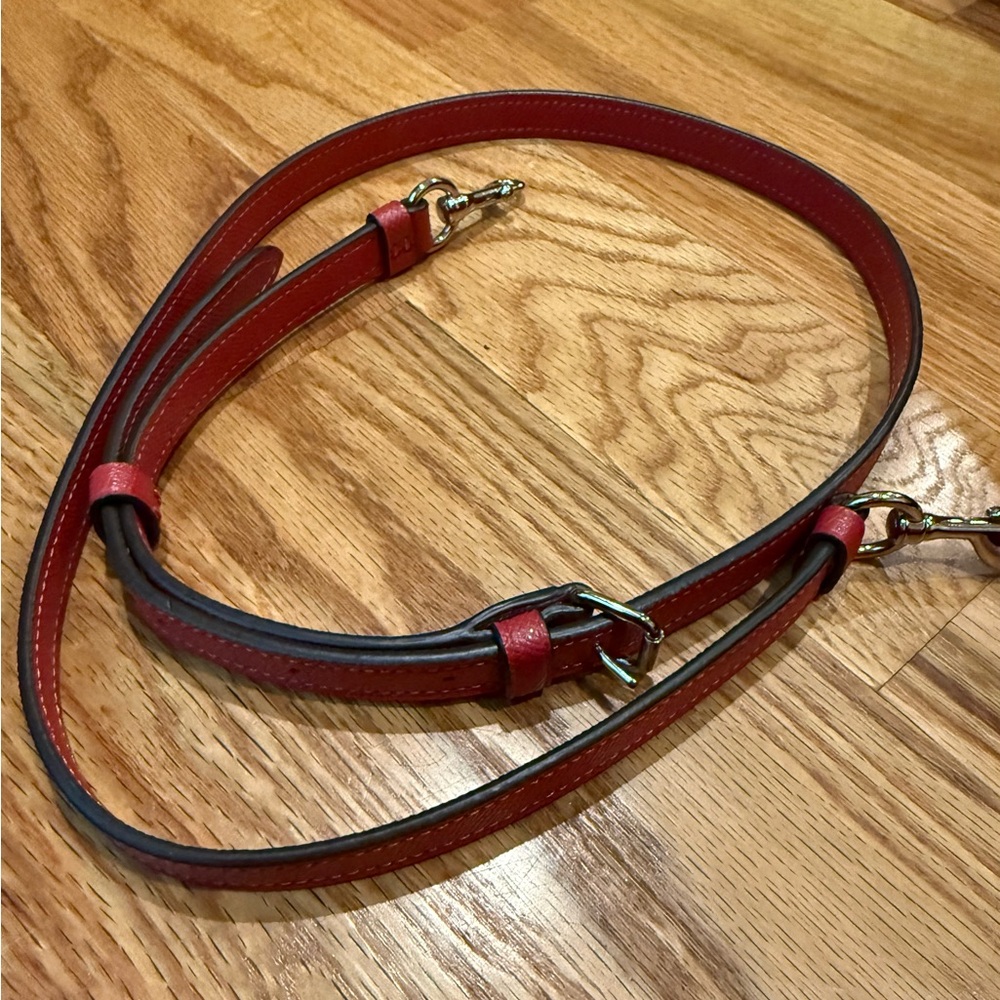 Coach Brooke Carryall Crossbody Leather Red Purse Shoulder Bag G1857-F25397 - Picture 15 of 16